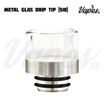 Metal Glas Driptip Silver