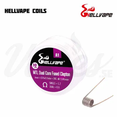 Hellvape MTL DUal Core Fused Clapton Coil