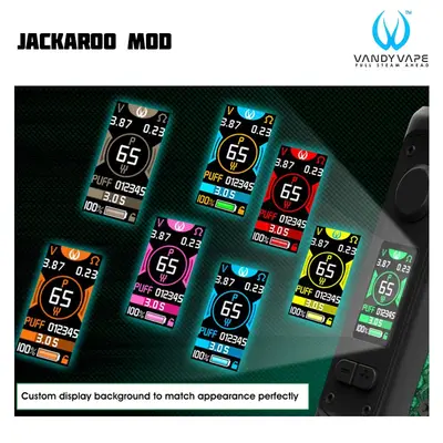 Vandy Vape Jackaroo Mod Custom Display