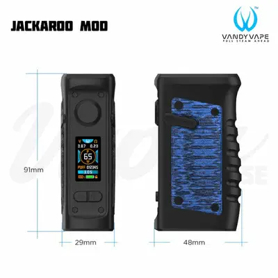 Vandy Vape Jackaroo Mod Size