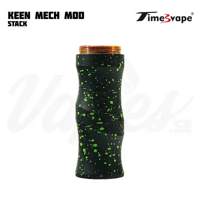 Timesvape Keen Mod Stack Black Sprinkle Green
