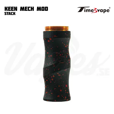 Timesvape Keen Mod Stack Black Sprinkle Red