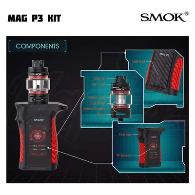 SMOK Mag P3 Kit Components