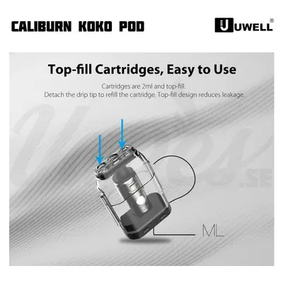 Uwell Caliburn KOKO Pod Top fill