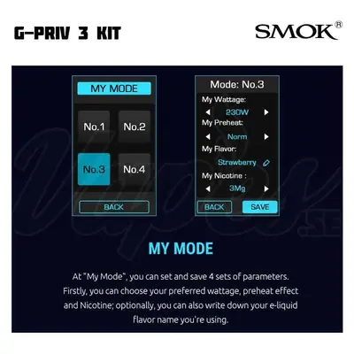 SMOK G-PRIV 3 Kit (230 W, 5 ml)