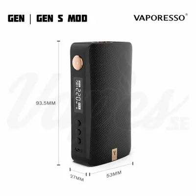 vaporesso gen mod size