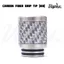 Carbon Fiber Drip tip 810 Silver