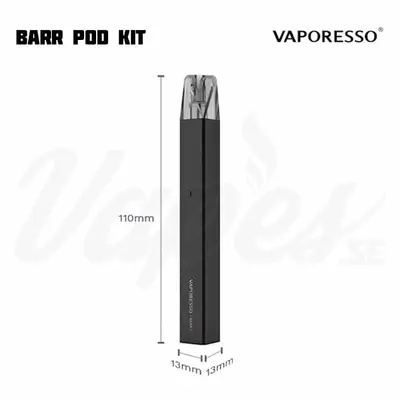 Vaporesso BARR Pod Kit Size