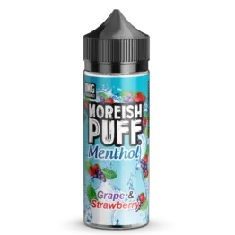Moreish Puff Menthol - Grape and Strawberry (100 ml, Shortfill)