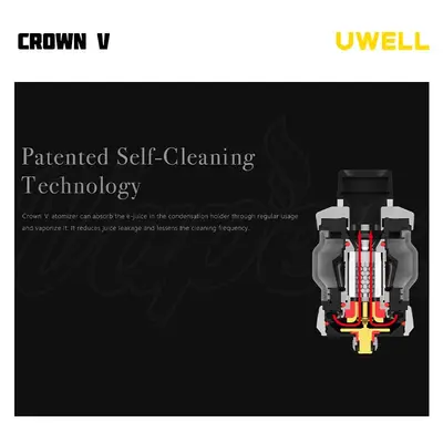 Uwell Crown V Tank Self-Cleaning