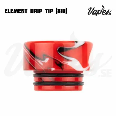 Element Resin Drip Tip (810) Red Ridge