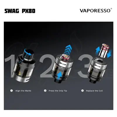 Vaporesso Swag PX80 How to fill e-liquid