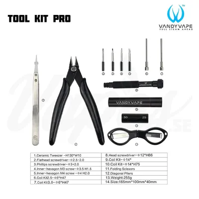 Vandy Vape Tool Kit Pro Tools