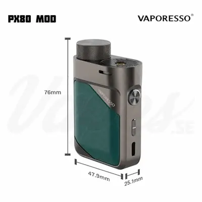 Vaporesso Swag PX80 Mod Dimension