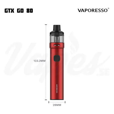 Vaporesso GTX GO 80 Size