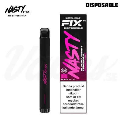 Nasty Fix - Blackcurrant Lemonade (Wicked Haze) (20 mg, Disposable)