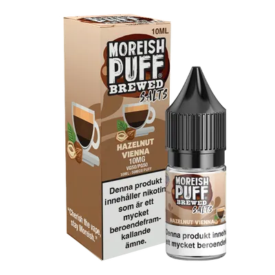 Moreish Puff Brewed - Hazelnut Vienna (10 ml, 10 mg, Nikotinsalt)