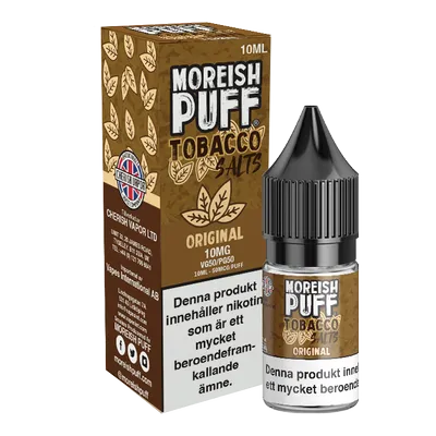 Moreish Puff Tobacco – Original Tobacco (10 ml, 10 mg, Nikotinsalt)