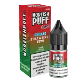 Moreish Puff Chilled - Strawberry & Kiwi (10 ml, 10 mg, Nikotinsalt)