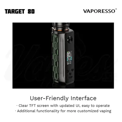 Vaporesso Target 80 User-Friendly Interface
