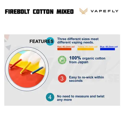 Vapefly Firebolt Cotton Mixed Specs