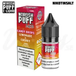 Moreish Puff Candy Drops - Lemonade & Cherry (10 ml, 10 mg, Nikotinsalt)