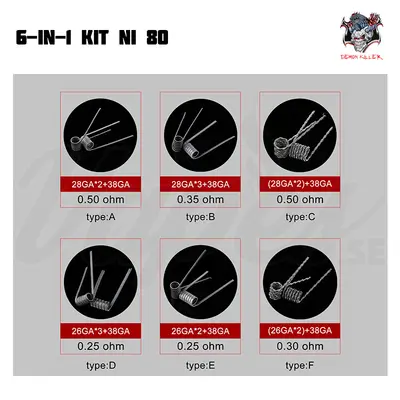 Demon Killer Ni80 Flame Coil 6 in 1 (24 st coils)