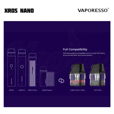 Vaporesso XROS Nano Pod Kit (2 ml, 1000 mAh)