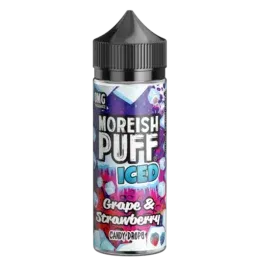 Moreish Puff Iced - Grape & Strawberry Candy Drops  (100 ml, Shortfill)
