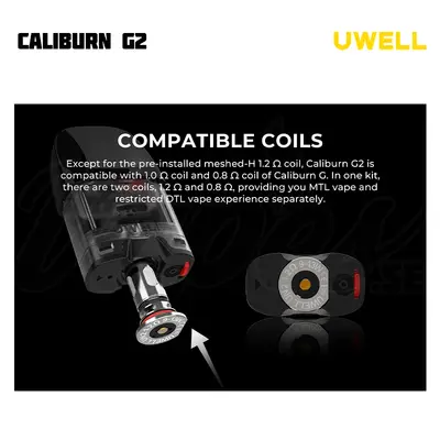 Uwell Caliburn G2 Kit (2 ml, 750 mAh)