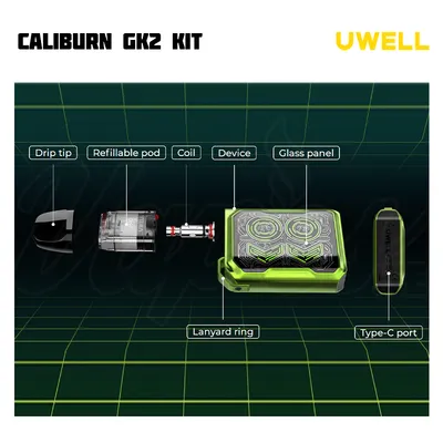 Uwell Caliburn GK2 Kit (2 ml, 690 mAh)
