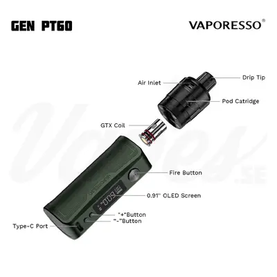 Vaporesso GEN PT60 Kit (4,5 ml, 2500 mAh)
