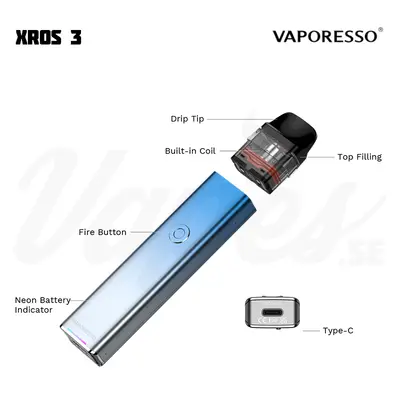 Vaporesso XROS 3 Pod Kit (2 ml, 1000 mAh)