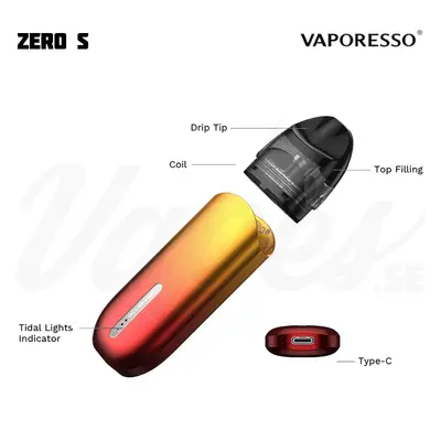 Vaporesso Zero S Pod Kit (2 ml, 650 mAh)