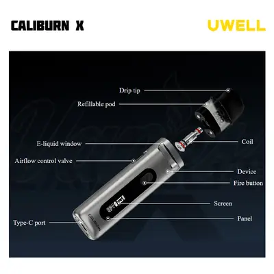 Uwell Caliburn X Pod Kit (2 ml, 850 mAh)