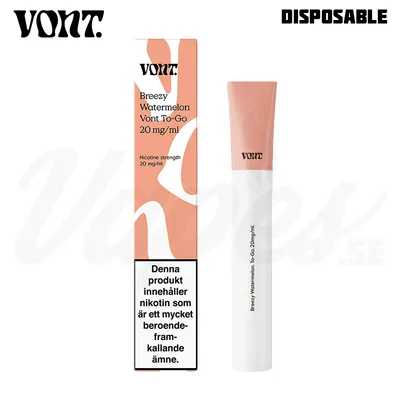 Vont To-Go - Breezy Watermelon (20 mg, Engångs vape)