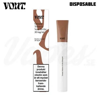Vont To-Go - Creamy Tobacco (20 mg, Engångs vape)