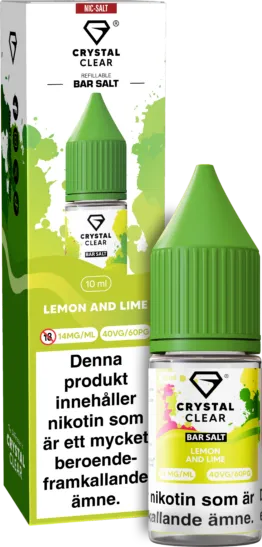 Crystal Clear - Lemon & Lime (10 ml, 14 mg Nikotinsalt)
