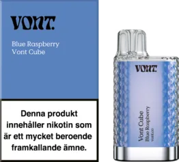 Vont Cube - Blue Raspberry (20 mg, Engångs vape)