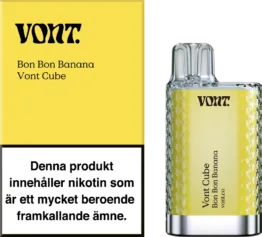 Vont Cube - Bon Bon Banana (20 mg, Engångs vape)