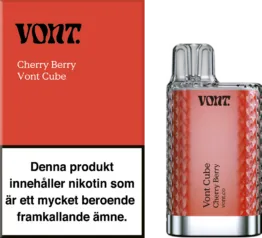 Vont Cube - Cherry Berry (20 mg, Engångs vape)