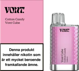 Vont Cube - Cotton Candy (20 mg, Engångs vape)