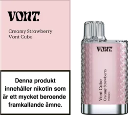 Vont Cube - Creamy Strawberry (20 mg, Engångs vape)