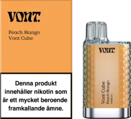 Vont Cube - Peach Mango (20 mg, Engångs vape)