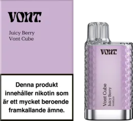 Vont Cube - Juicy Berry (20 mg, Engångs vape)