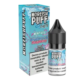 Moreish Puff Menthol - Blueberry & Raspberry (10 ml, 10 mg, Nikotinsalt)
