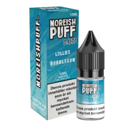 Moreish Puff Lollies - Bubblegum (10 ml, 10 mg, Nikotinsalt)