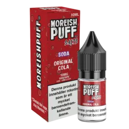 Moreish Puff Soda - Original Cola (10 ml, 10 mg, Nikotinsalt)
