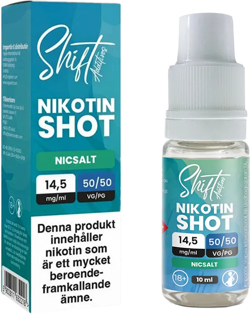 Shift - Nikotinshot Salt-B 50VG/50PG (10 ml, 14,5 mg)