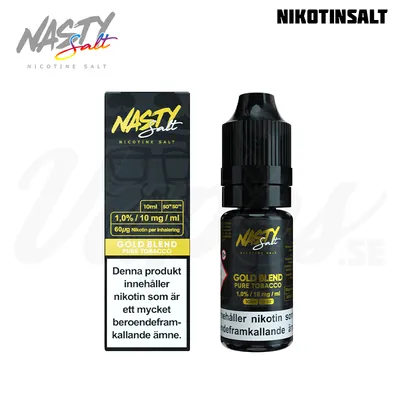 Nasty Salt - Gold Blend Tobacco (10 ml, 10 mg Nikotinsalt)